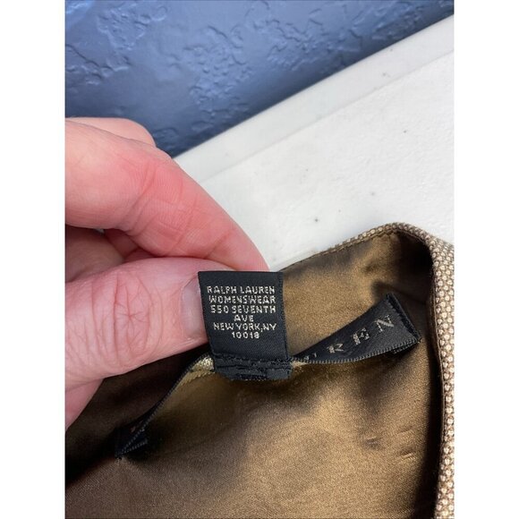 RALPH LAUREN BLACK LABEL Size 6 Tan Sheath Sleeveless dress Equestrian Old money - Picture 10 of 13